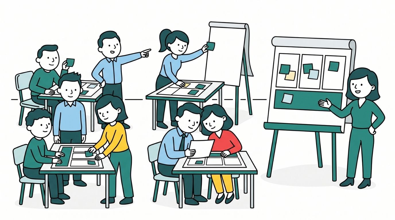 Setting direction and vision illustration
