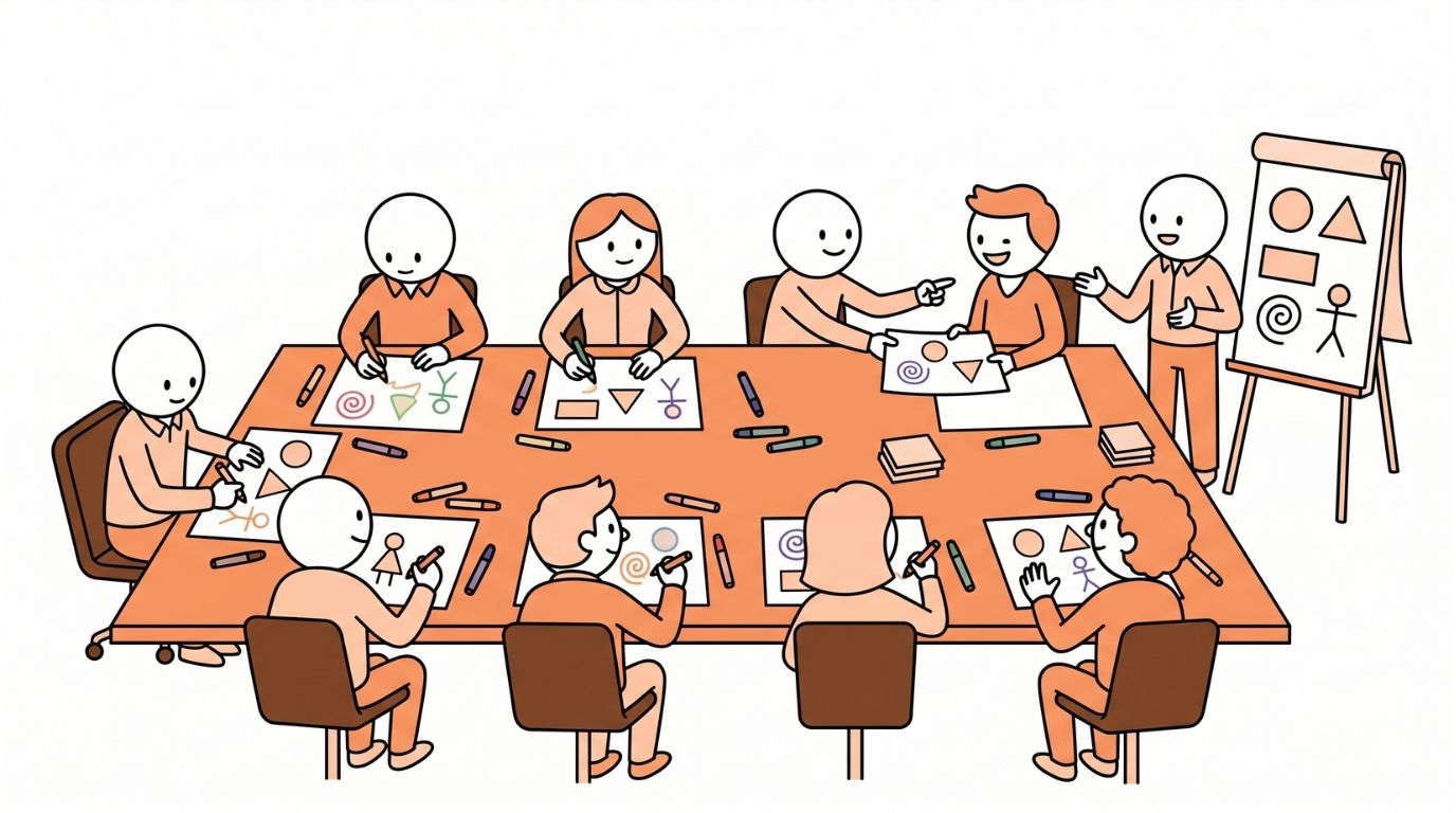 Drawing Together illustration