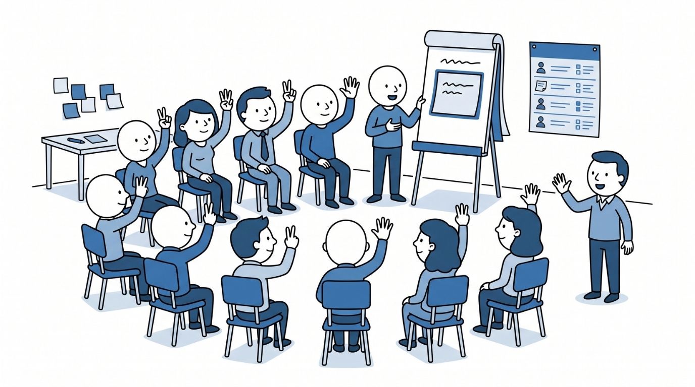 Team decision-making illustration